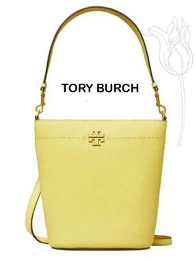 Tory Burch McGraw Leather Bucket Bag